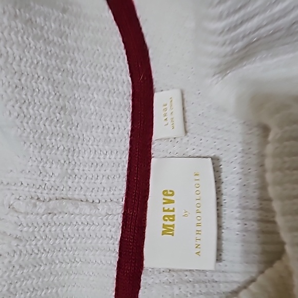 Anthropologie Maeve Sporty Sweater Dress Lambswool Cashmere Rainbow Large - Picture 5 of 8